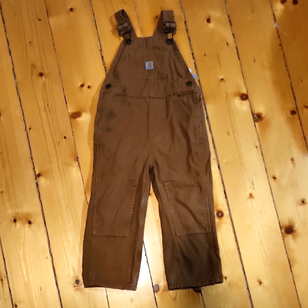 Carhartt Tan Bib Overalls